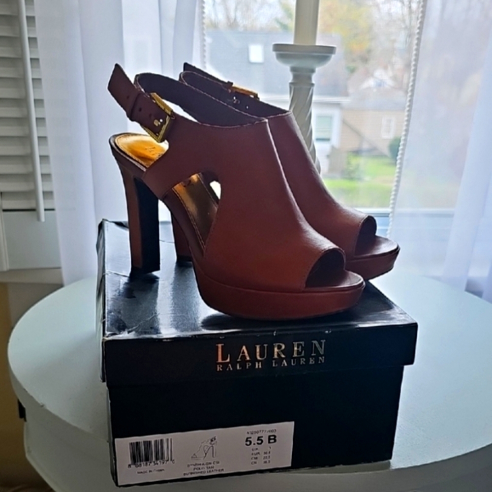 Lauren Ralph Lauren Brown Women's Heels